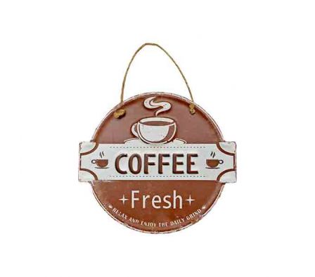 COLGANTE DI/COFFE 30X27CM METAL REF 7343A-9