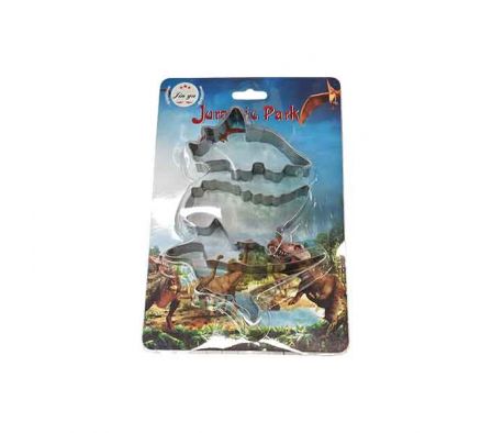 MOLDE P/GALLETITA DINO 11,5X3CM D/METAL E/BLISTER 