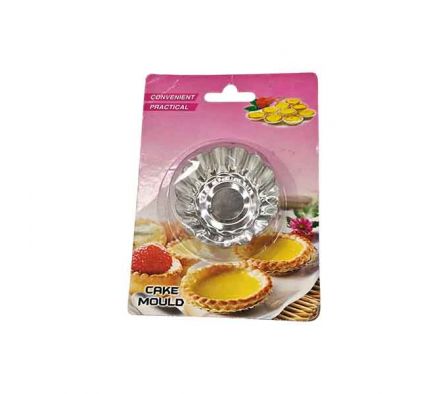 MOLDE P/MAGDALENAS 6X2CM METAL E/BLISTER REF 0338-