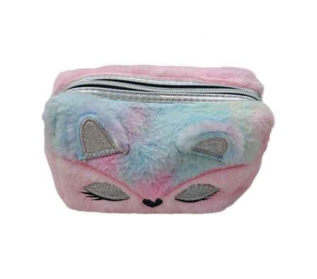 NECESER P/MAQUILLAJE FELPUDO C/DISEÑO UNICORNIO 18