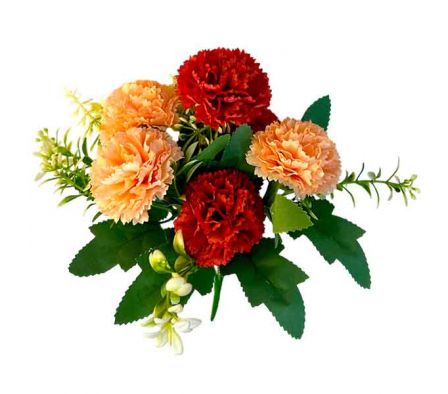 RAMO FLOR ARTIFICIAL ROSAS ROJA/ROSA 30CM REF BA-9