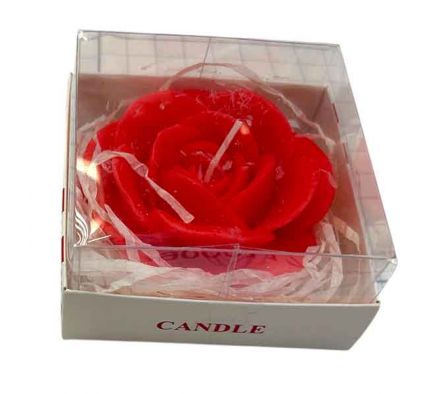 VELA DECORATIVA ROSA 7X3CM E/PVC REF 6961-82