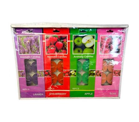 SET VELA AROMATICA 3,5CM 12PCS E/CAJA REF 6961-87