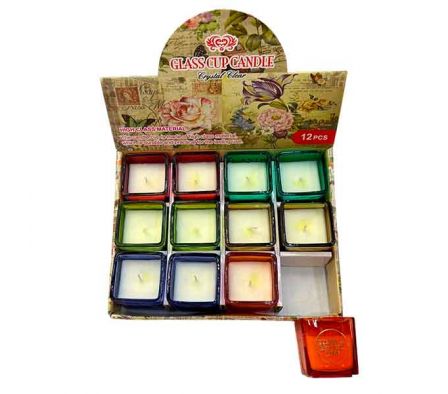 VELA AROMATICA C/SOPORTE 5X5X4,5CM REF 6961-88
