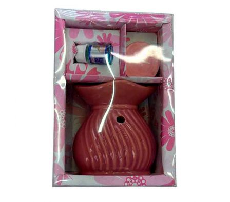 SET AROMATICO C/QUEMADOR 8CM CERAMIC REF 6980-76