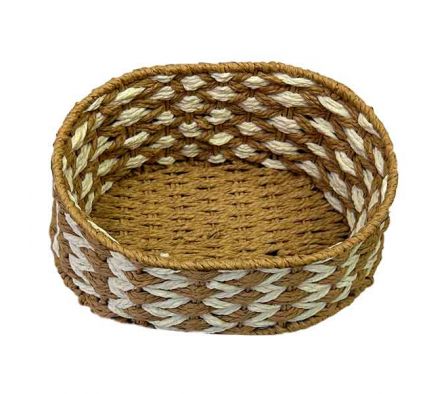 CESTO SEMICIRULAR 30X24X13CM BAMBU REF 7006-6