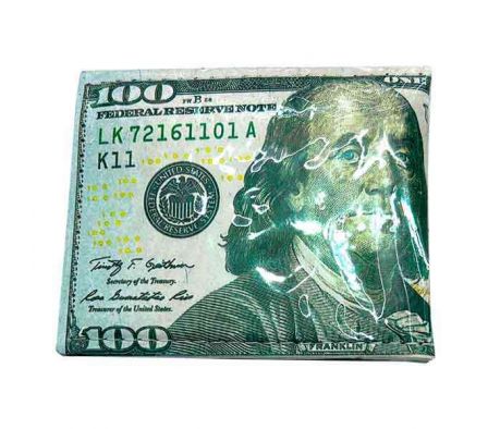 BILLETERA P/CABALLERO DÓLAR 10X9CM PLAST REF 7740-