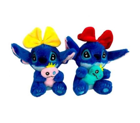 PELUCHE STITCH C/MOÑO 15CM REF 22079-19