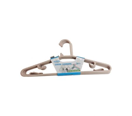 SET PERCHA P/ROPA 5PCS 41CM PLAST REF 34364-62