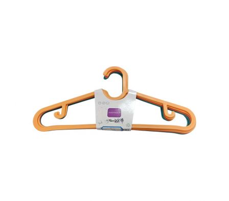 SET PERCHA P/ROPA COLORES 5PCS 38CM PLAST REF 3436