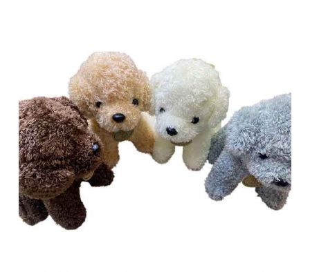 PELUCHE D/PERRO CANICHE 20CM REF 0699-43