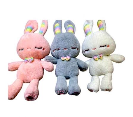 CONEJO D/PELUCHE CON MOÑO 40CM REF 0699-50