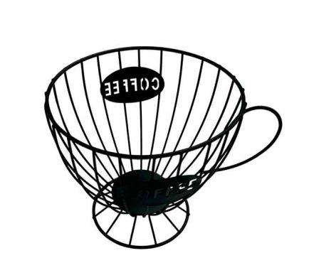 FRUTERA TAZA D/METAL NEGRO 18,5X14CM REF 35362-335