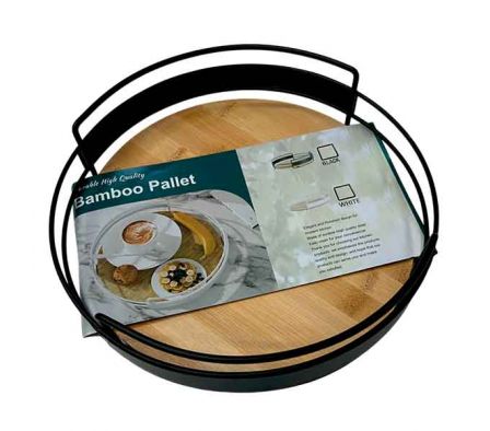 BANDEJA P/DESAYUNO BASE BAMBU 27X6,5CM REF 35362-7