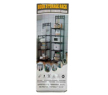 ORGANIZADOR METALICO 4PISOS 42X34X122CM E/CAJA REF