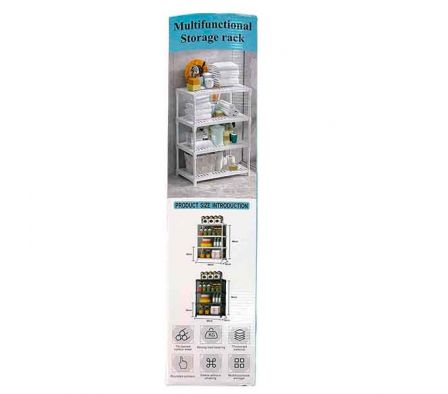 ORGANIZADOR METALICO 4PISOS 86X26X44CM E/CAJA REF 
