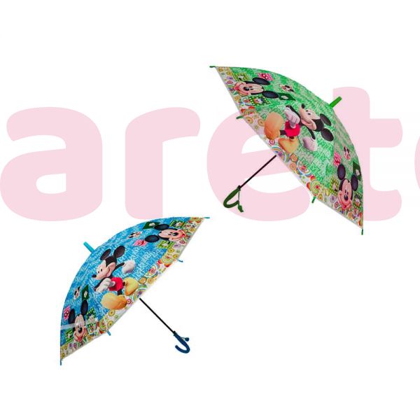 Parapluie Mickey 46cm Ouverture Automatique - Parapluie Enfant Résistant Pluie Et UV, Design Coloré